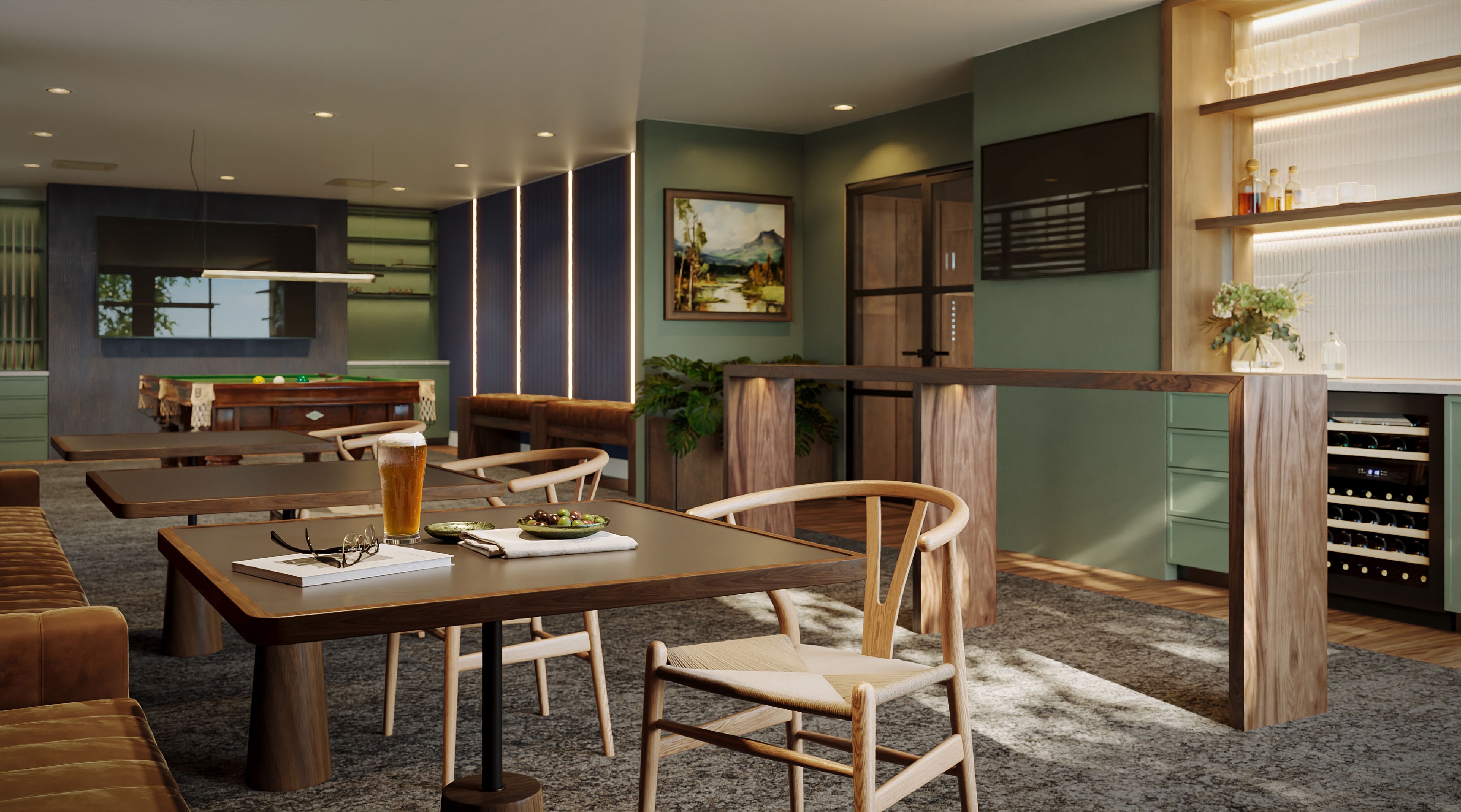 Resident bar & Snooker Room 